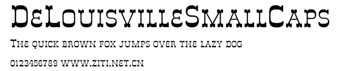 DeLouisvilleSmallCaps.otf字體轉換器圖片