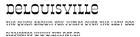 DeLouisville.otf字體轉換器圖片
