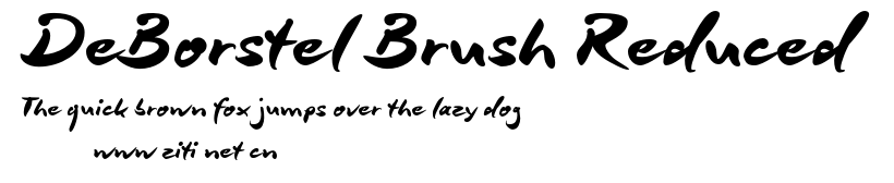 DeBorstel Brush Reduced.otf字體轉換器圖片