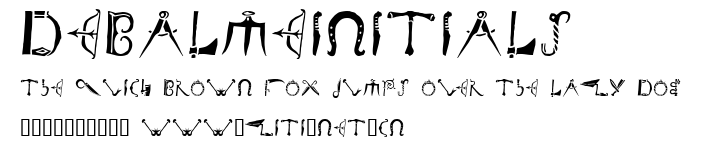 DeBalmeInitials.ttf字體轉換器圖片