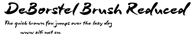 DeBorstel Brush Reduced.ttf字體轉換器圖片