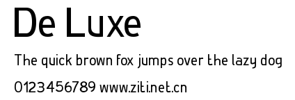 De Luxe.ttf字體轉換器圖片