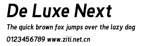 De Luxe Next.ttf字體轉換器圖片