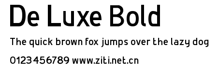 De Luxe Bold.ttf字體轉換器圖片