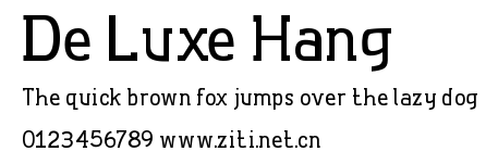 De Luxe Hang.ttf字體轉換器圖片