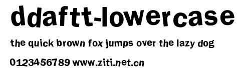 DdaftT-lowercase.ttf字體轉換器圖片