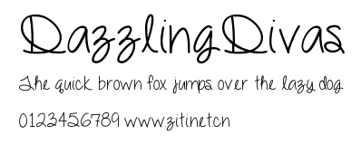 DazzlingDivas.ttf字體轉換器圖片