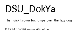 DSU_DokYa.ttf字體轉換器圖片