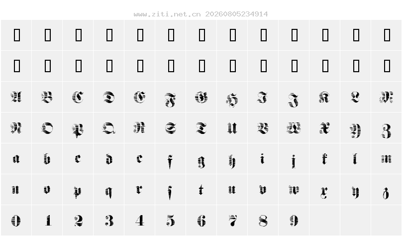 字符映射圖