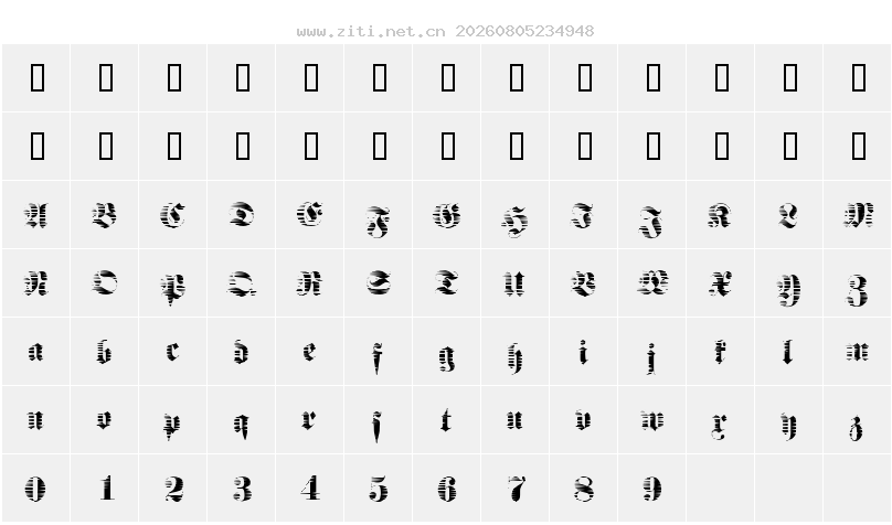 字符映射圖