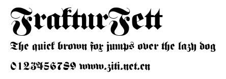 FrakturFett.ttf字體轉換器圖片