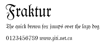 Fraktur.ttf字體轉換器圖片