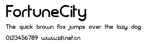 FortuneCity.ttf字體轉換器圖片