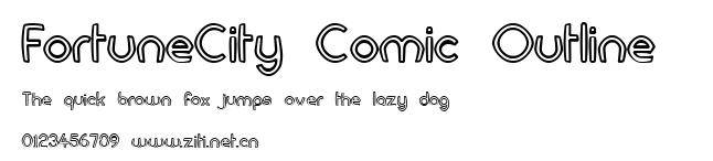 FortuneCity Comic Outline .ttf