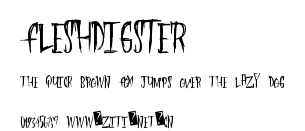 FleshDigster.ttf字體轉換器圖片