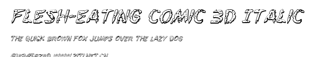 Flesh-Eating Comic 3D Italic.ttf