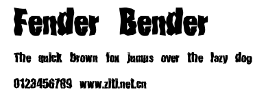 Fender Bender.ttf字體轉換器圖片