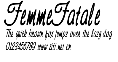 FemmeFatale.ttf字體轉換器圖片