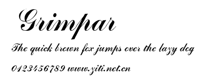 Grimpar.ttf字體轉換器圖片