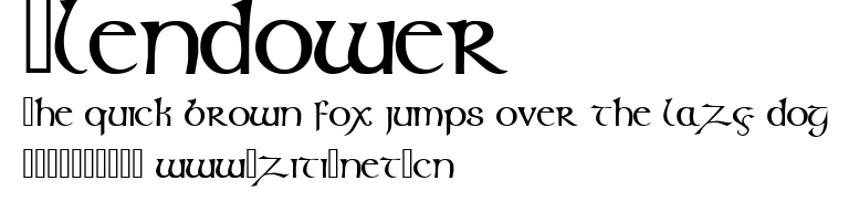Glendower.ttf字體轉換器圖片