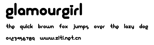 Glamourgirl.ttf字體轉換器圖片