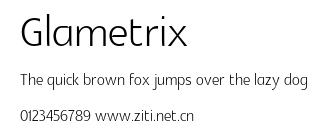 Glametrix.otf字體轉換器圖片