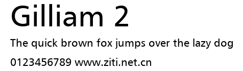 Gilliam 2.ttf字體轉換器圖片