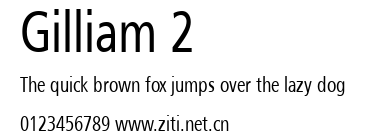 Gilliam 2.ttf字體轉換器圖片
