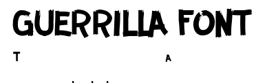 GUERRILLA FONT.ttf字體轉換器圖片