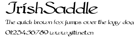 IrishSaddle.ttf字體轉換器圖片
