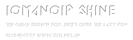 Iomanoid Shine.ttf字體轉換器圖片