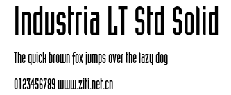 Industria LT Std Solid.ttf字體轉換器圖片