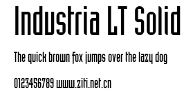 Industria LT Solid.ttf字體轉換器圖片
