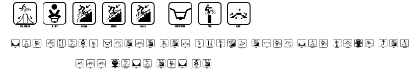 ICONO BMX.ttf字體轉換器圖片