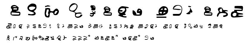 ID4 Alien Script.ttf字體轉換器圖片