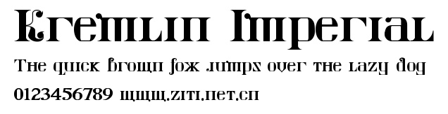 Kremlin Imperial.ttf字體轉換器圖片