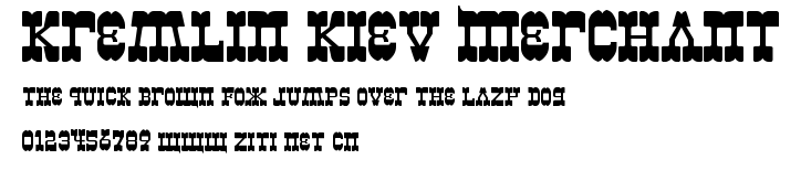 Kremlin Kiev Merchant.ttf字體轉換器圖片