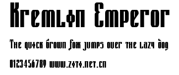 Kremlin Emperor.ttf字體轉換器圖片