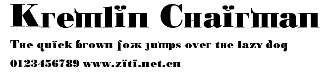 Kremlin Chairman.ttf