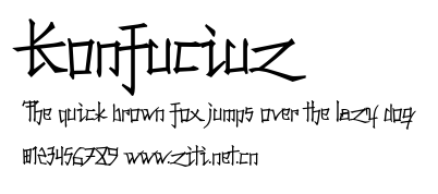 Konfuciuz.ttf字體轉換器圖片