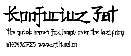 Konfuciuz Fat.ttf字體轉換器圖片