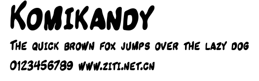 Komikandy.ttf字體轉換器圖片