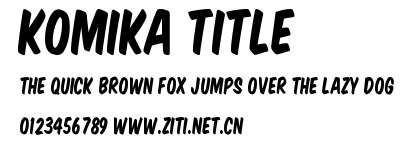 Komika Title.ttf字體轉換器圖片