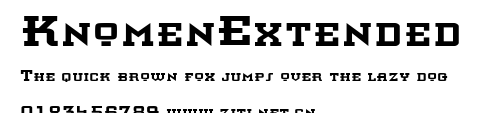 KnomenExtended.ttf字體轉換器圖片