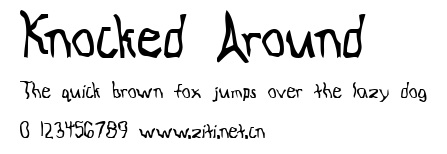 Knocked Around.ttf字體轉換器圖片