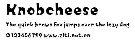 Knobcheese.ttf字體轉換器圖片