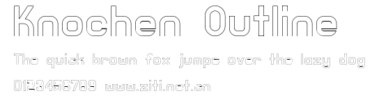 Knochen Outline.ttf字體轉換器圖片