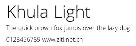 Khula Light.ttf字體轉換器圖片