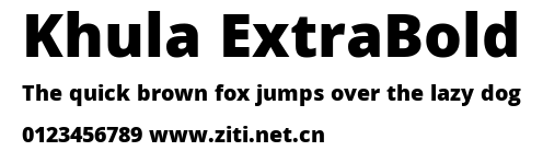 Khula ExtraBold.ttf字體轉換器圖片