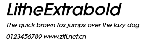 LitheExtrabold.ttf字體轉換器圖片